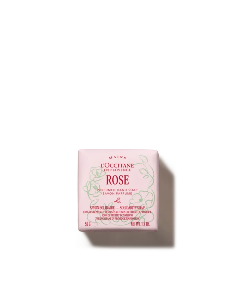 L’Occitane Rose fragrance charity soap