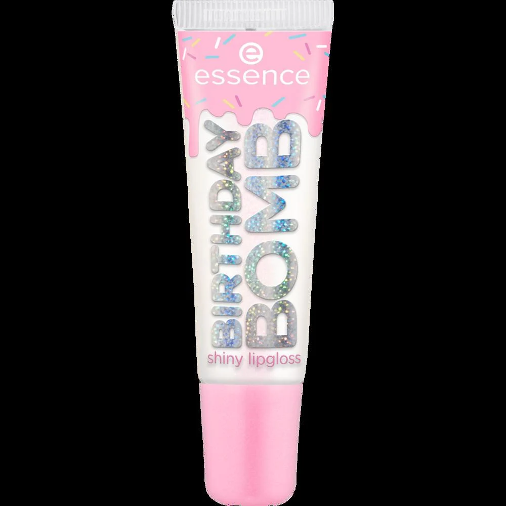 essence BIRTHDAY BOMB shiny lipgloss