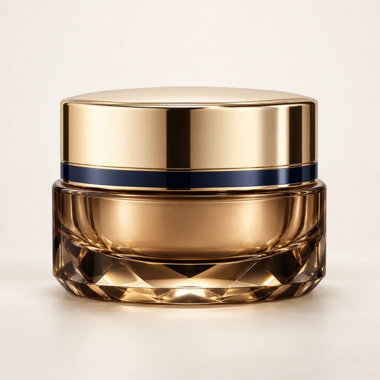 AI-generated illustration of Estée Lauder Re-Nutriv Ultimate Diamond Age Reversal Skin Longevity Eye Cream; actual packaging may differ.