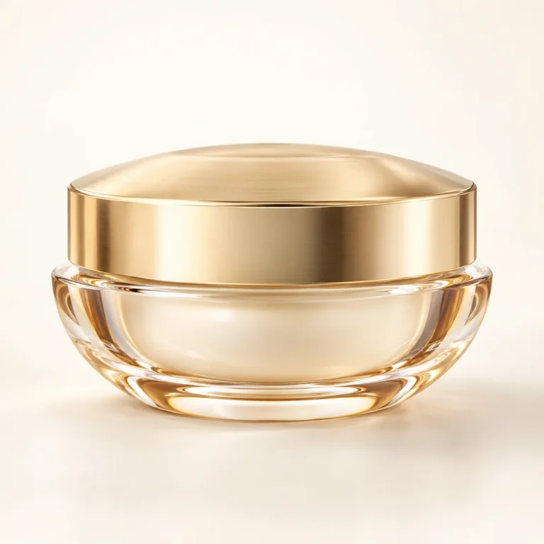 AI-generated illustration of Guerlain ORCHIDÉE IMPÉRIALE GOLD NOBILE THE EYE CONCENTRATE TREATMENT - THE REFILL; actual packaging may differ.