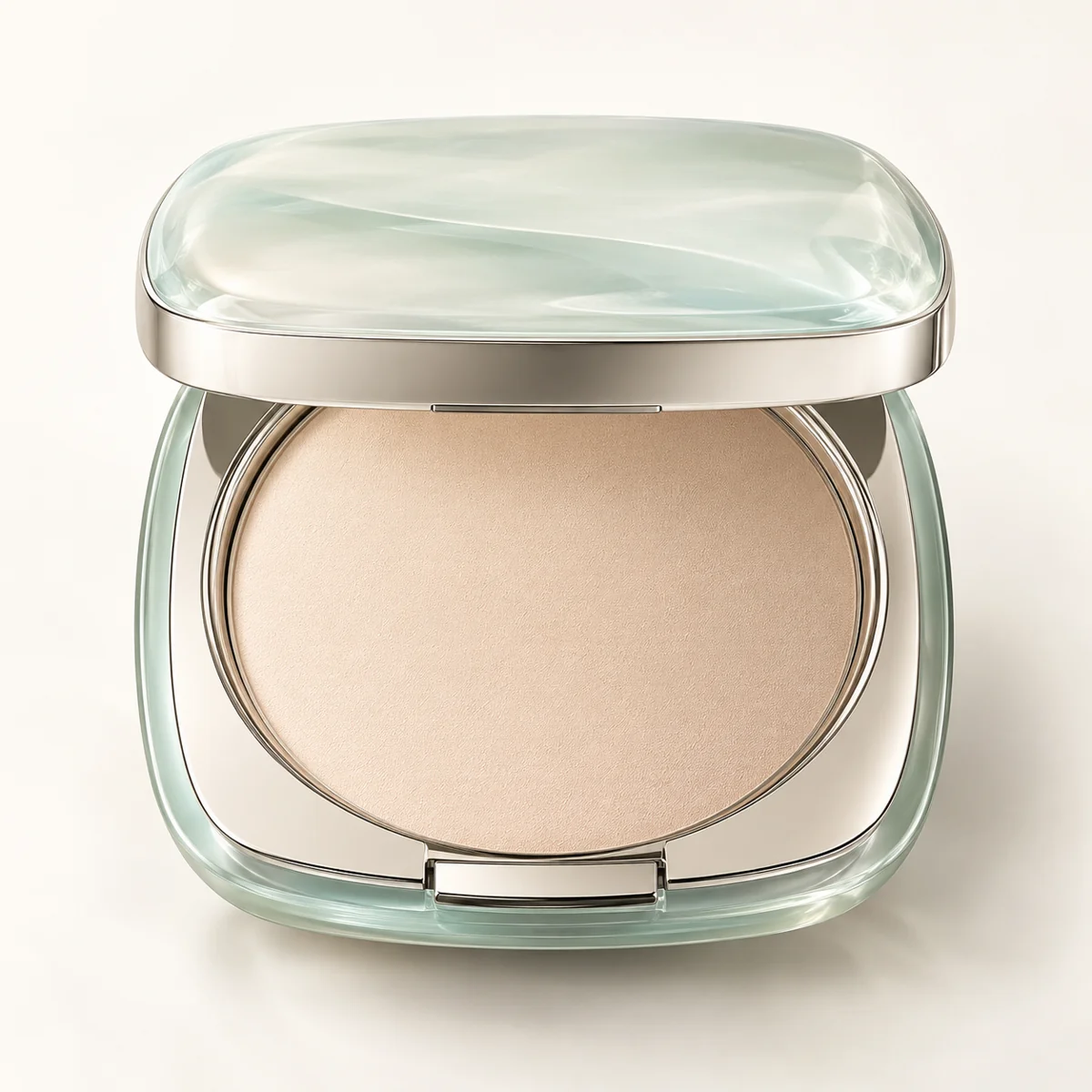 AI-generated illustration of La Mer The Sheer Pressed Powder; actual packaging may differ.