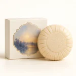 AI-generated illustration of Guerlain L’Heure Bleue L’Heure Bleue - Scented Soap; actual packaging may differ.