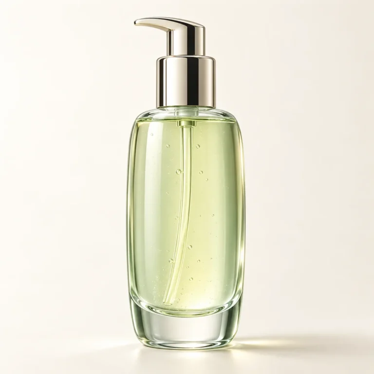 AI-generated illustration of La Mer The Glowing Body Oil; actual packaging may differ.