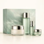 AI-generated illustration of La Mer The Revitalizing Smoothing Collection; actual packaging may differ.