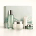 AI-generated illustration of La Mer The Head-to-Toe Glow Set; actual packaging may differ.