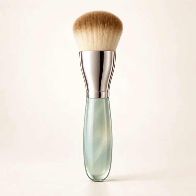 AI-generated illustration of La Mer The Foundation Brush; actual packaging may differ.