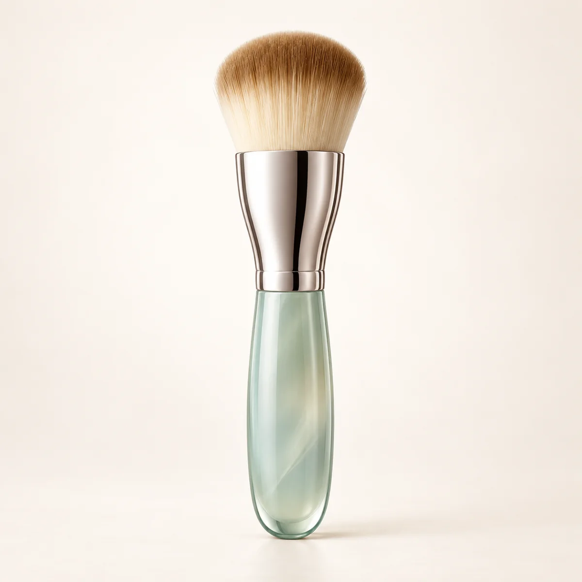 AI-generated illustration of La Mer The Foundation Brush; actual packaging may differ.