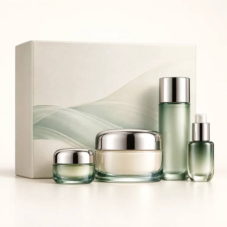 AI-generated illustration of La Mer The Reparative Set; actual packaging may differ.