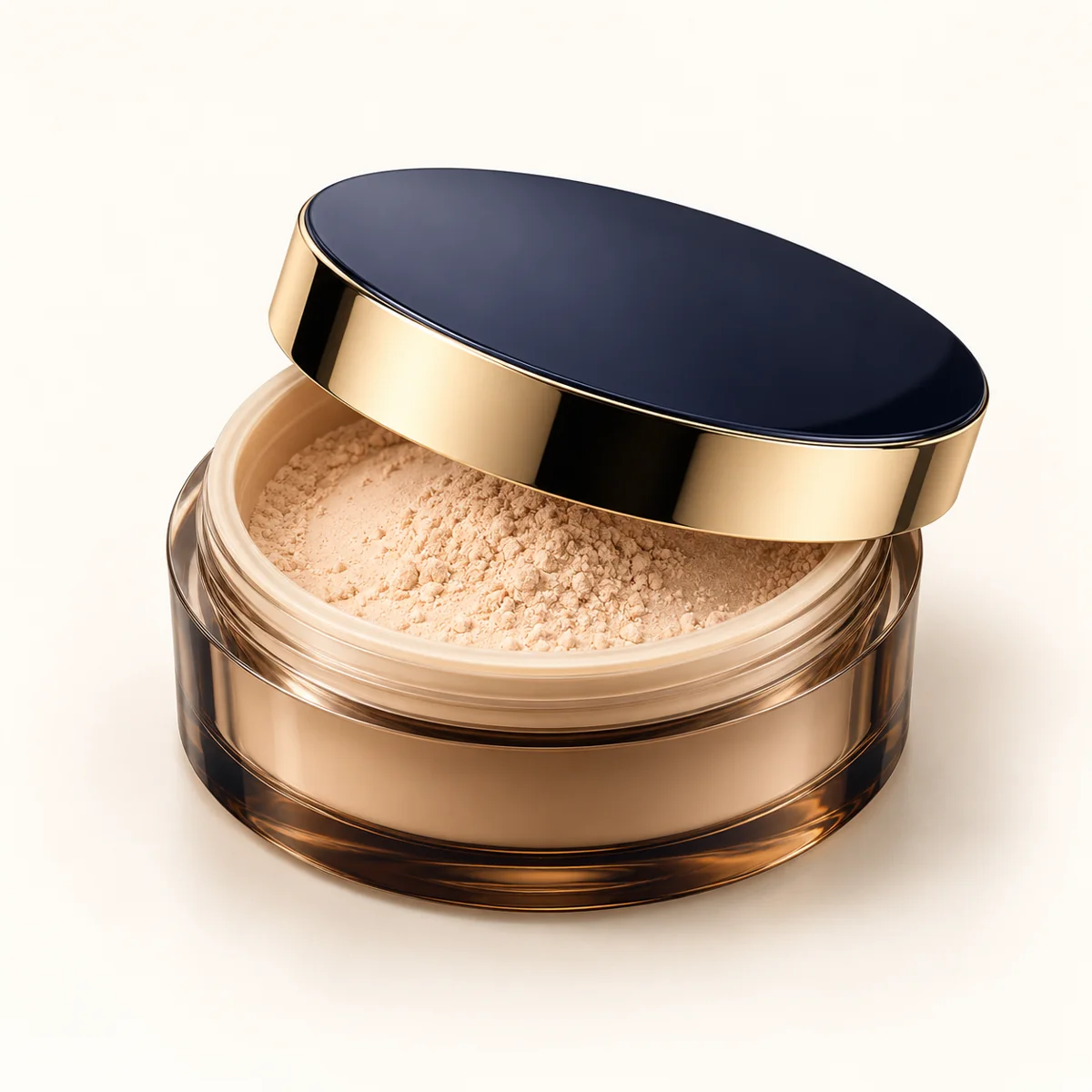 AI-generated illustration of Estée Lauder Double Wear Sheer Flattery Loose Powder; actual packaging may differ.