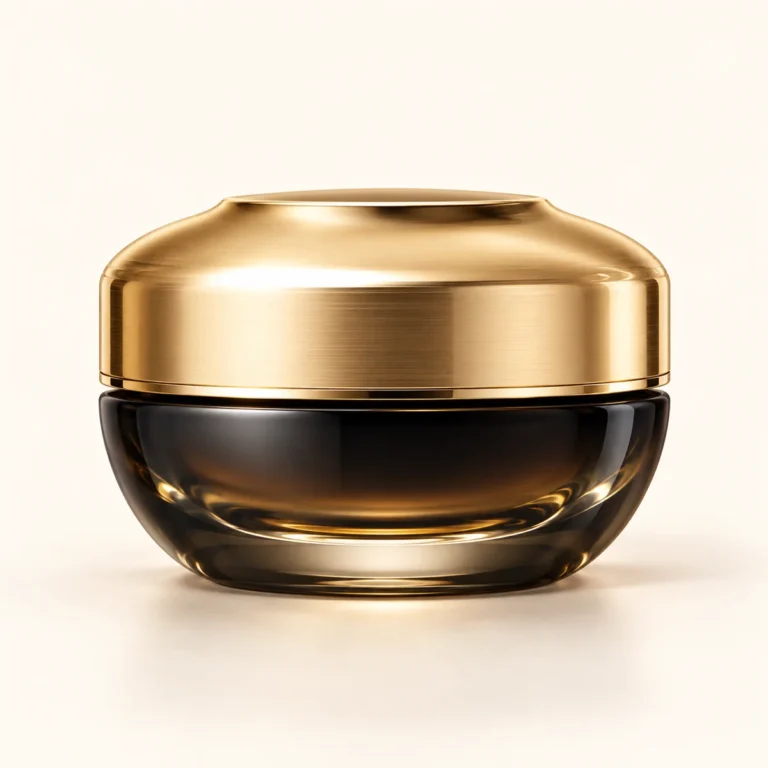 AI-generated illustration of Guerlain ORCHIDÉE IMPÉRIALE BLACK The Eye and Lip Contour Cream - The refill; actual packaging may differ.