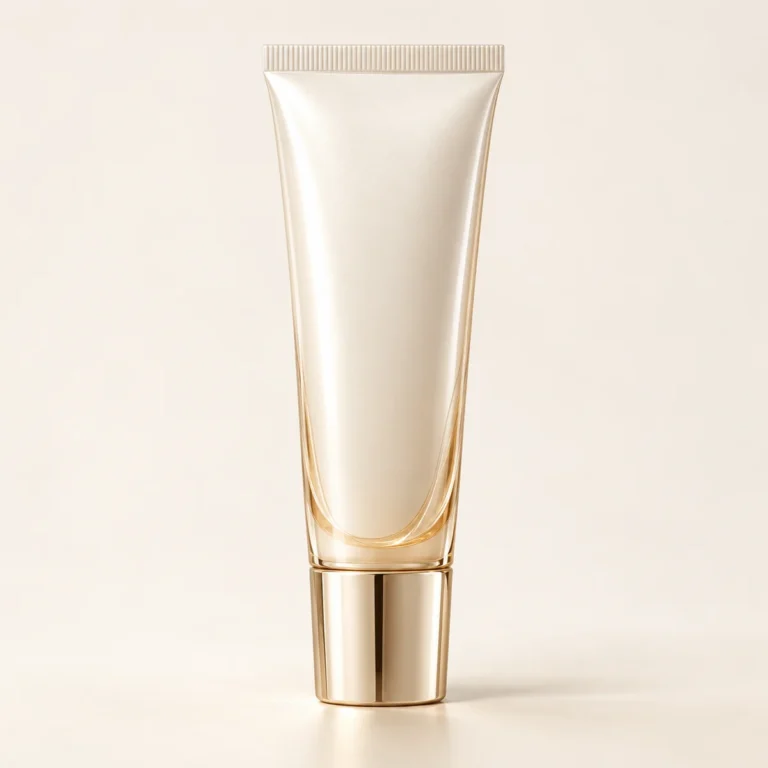 AI-generated illustration of Guerlain Blanc de Perle Long Lasting UV Shield; actual packaging may differ.