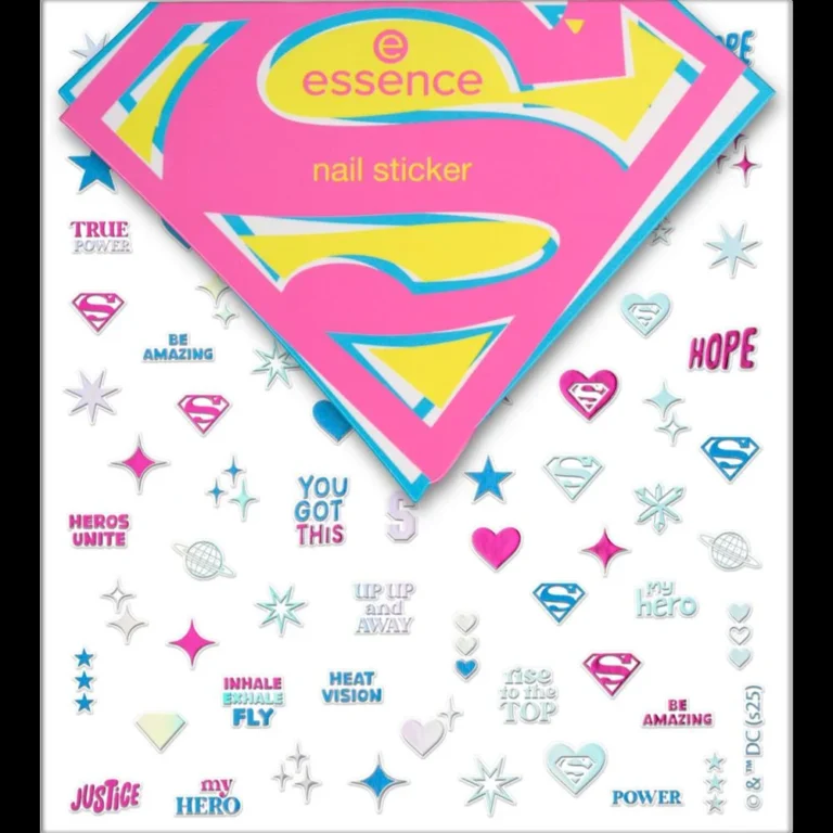 essence Superman nail sticker