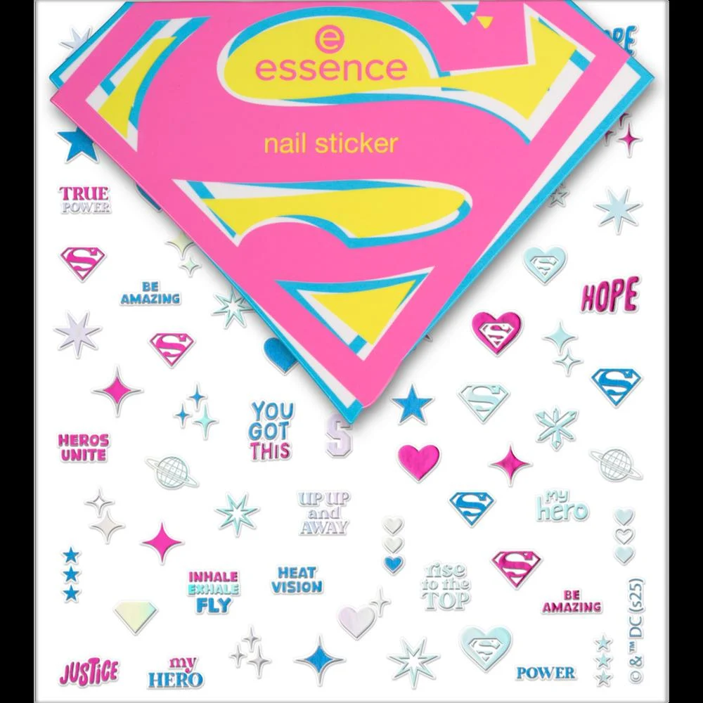 essence Superman nail sticker