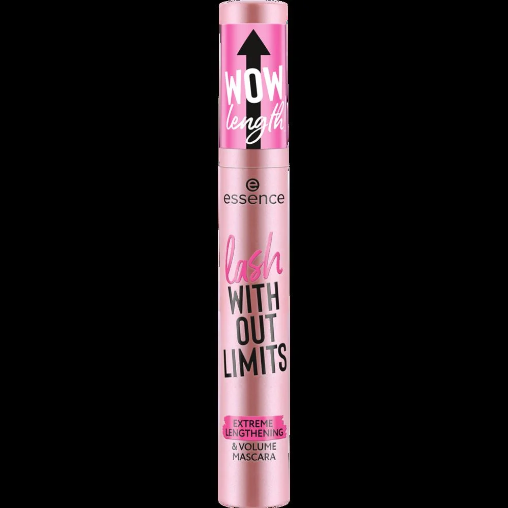 essence lash WITHOUT LIMITS EXTREME LENGTHENING & VOLUME MASCARA