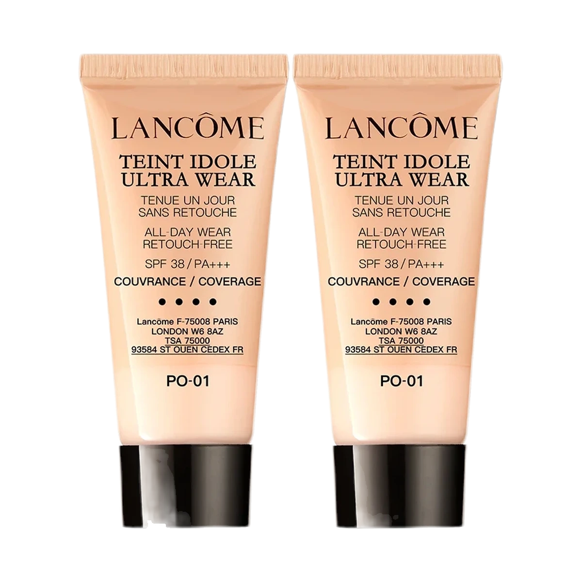 Lancôme Teint Idole Ultra Wear Liquid Foundation PO-01 5ml*2