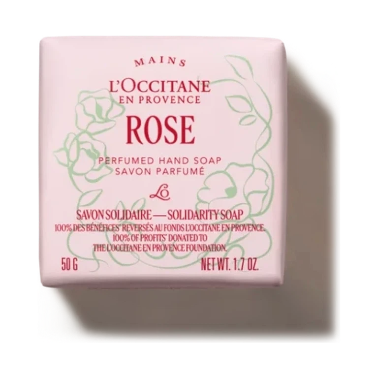 L’Occitane Rose fragrance charity soap