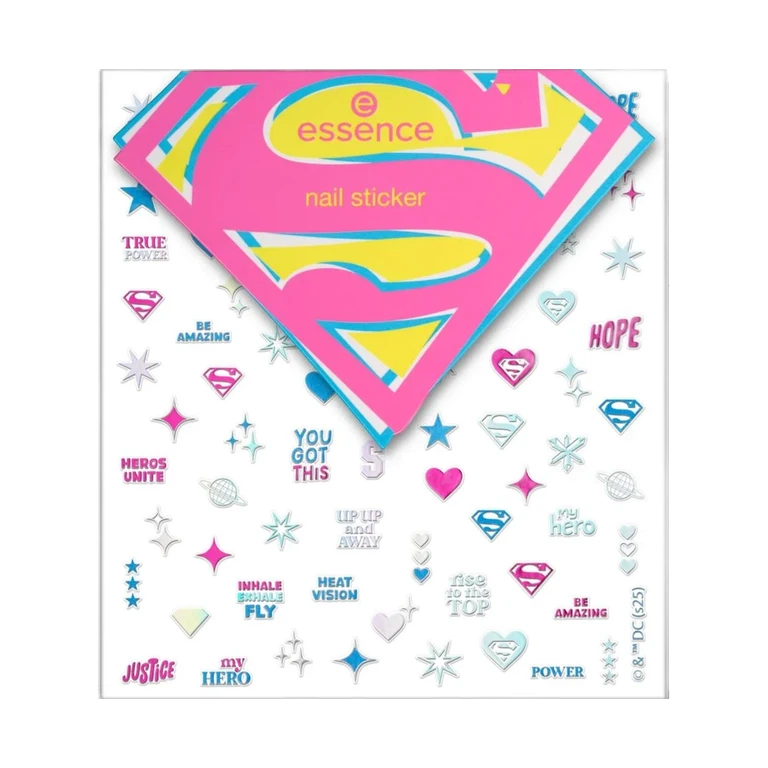 essence Superman nail sticker