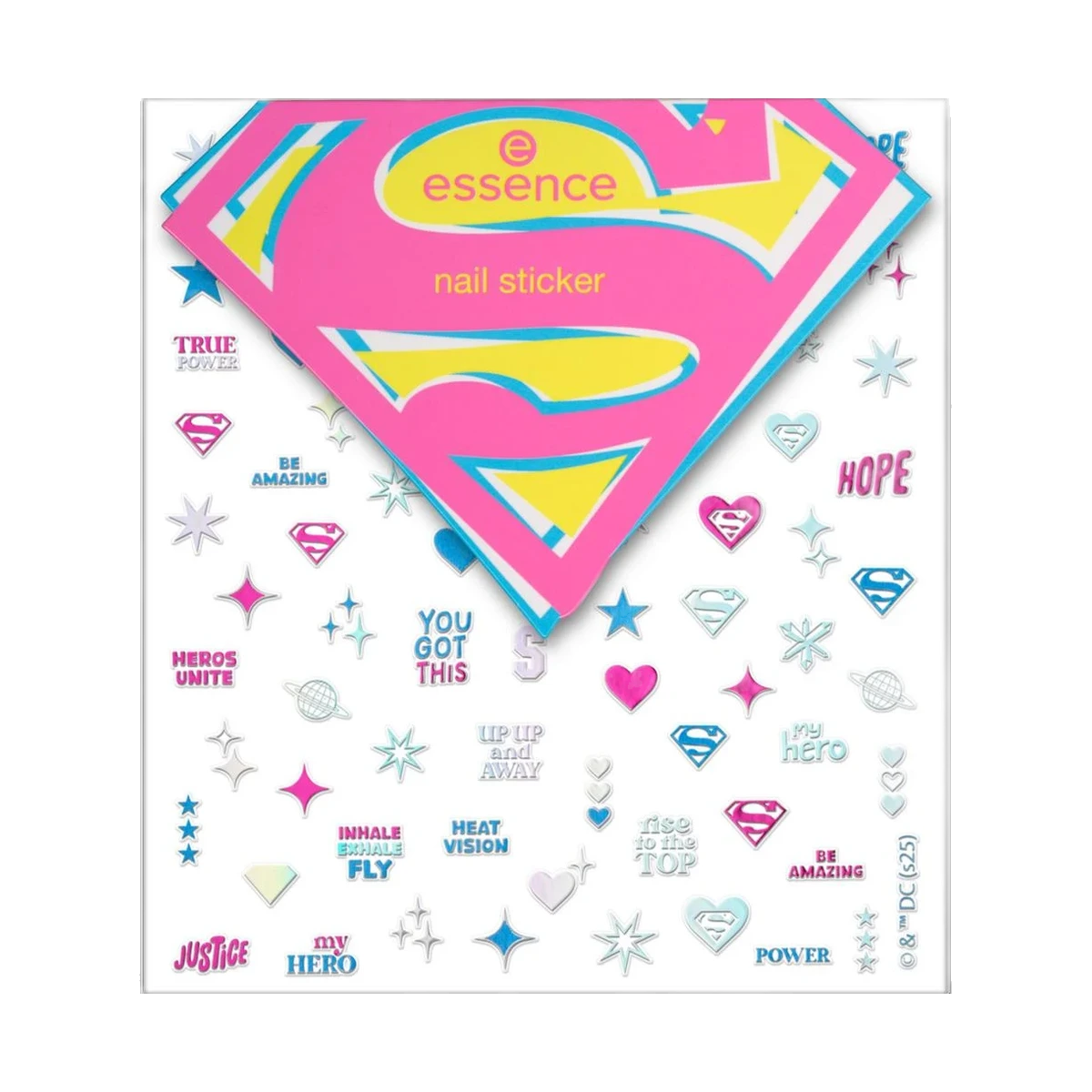 essence Superman nail sticker