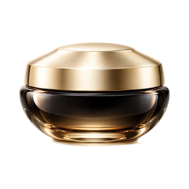 AI-generated illustration of Guerlain Orchidée Impériale Black The Cream; actual packaging may differ.