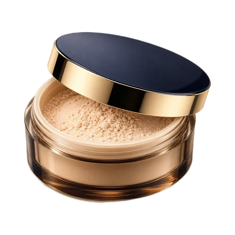 AI-generated illustration of Estée Lauder Double Wear Sheer Flattery Loose Powder; actual packaging may differ.