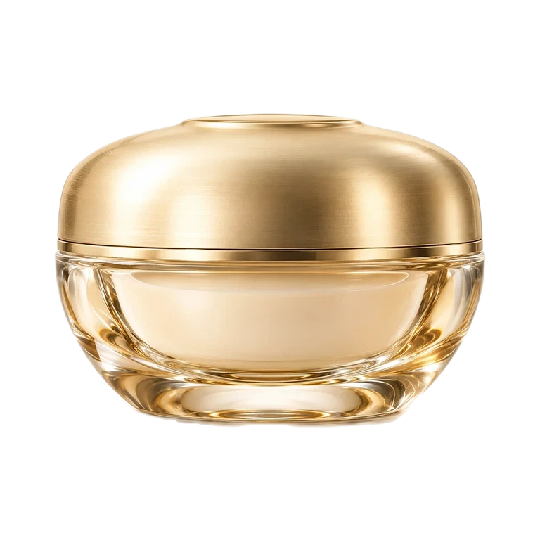 AI-generated illustration of Guerlain ORCHIDÉE IMPÉRIALE GOLD NOBILE THE CREAM - THE REFILL; actual packaging may differ.