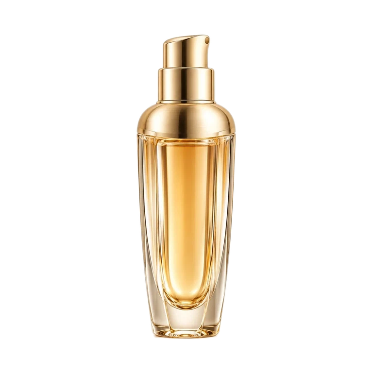 AI-generated illustration of Guerlain ORCHIDÉE IMPÉRIALE GOLD NOBILE THE SERUM - THE REFILL; actual packaging may differ.
