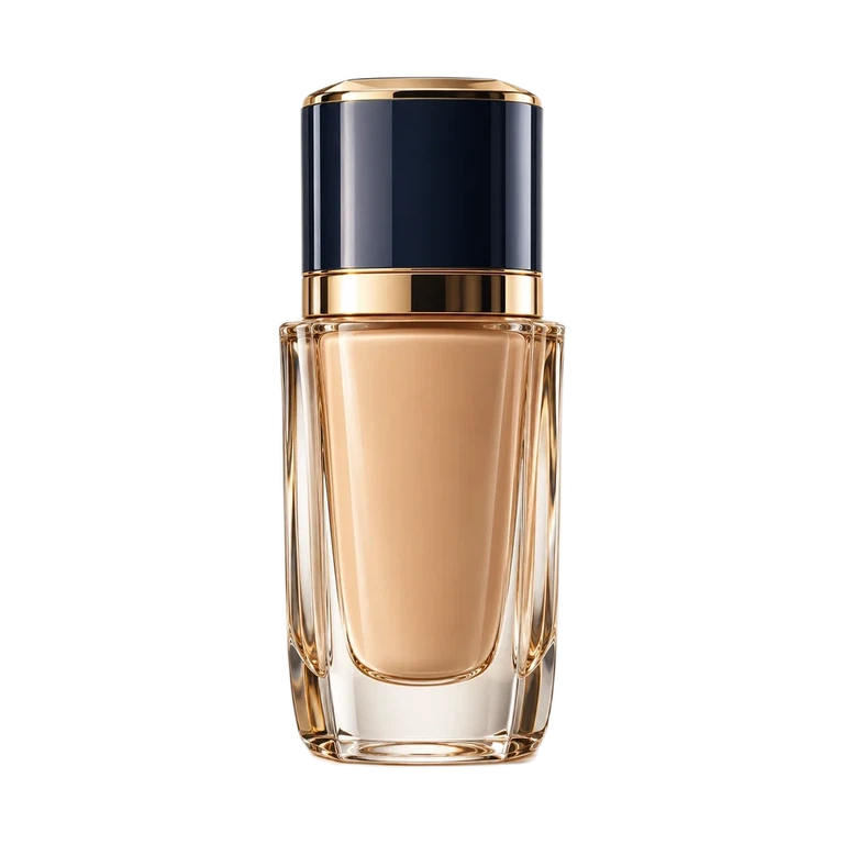 AI-generated illustration of Estée Lauder Re-Nutriv Ultra Radiance Serum Creme Makeup Foundation; actual packaging may differ.
